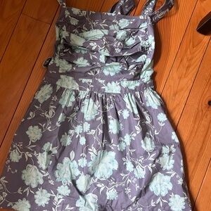 Free People light purple and blue Floral Dress NEVER WORN